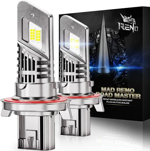 Vista 8 de RENO Bombillas de luz antiniebla H4 para vehículos todoterreno ATV UTV, paquete de 2 bombillas antiniebla para luz ATV UTV