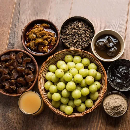 Vista 5 de AnNafi® Fruta Amla seca Grosella espinosa india Amla Berry alto contenido de vitamina C refuerzo de inmunidad natural Amla seco orgánico crudo
