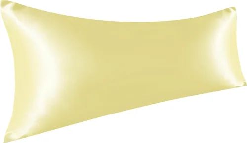 Vista 62 de NTBAY Paquete de 2 fundas de almohada estándar de satén para cabello y piel, lujosas y sedosas fundas de almohada con cierre de sobre, 20 x 26