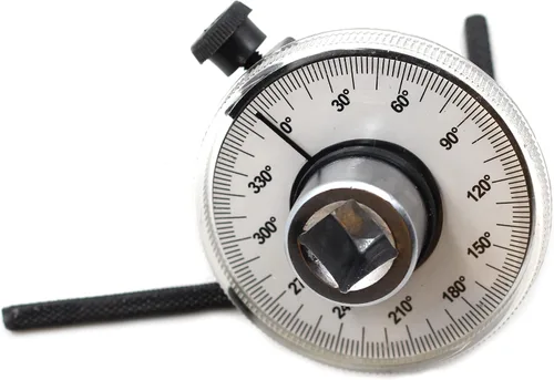 Vista 4 de Llave dinamométrica ajustable 1/2 medidor de ángulo de accionamiento llave de torsión medidor de medición herramienta de garaje para coche