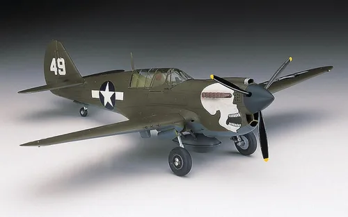 Vista 2 de Hasegawa 1:72 Escala P-40N Warhawk Modelo Kit