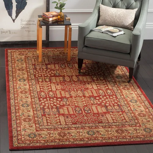 Vista 16 de SAFAVIEH Mahal Collection - Alfombra decorativa, 2.2 x 4 pies, azul marino y natural, diseño oriental tradicional, no desprende pelusa y de fácil