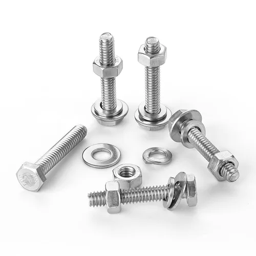 Vista 4 de Tornillos de cabeza hexagonal de 1/4-20 x 1-1/2 pulgadas, tornillos, tuercas, arandelas planas y de bloqueo, kit surtido de acero inoxidable 304