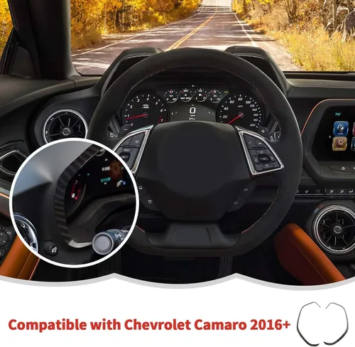 Vista 7 de RT-TCZ Cubierta de fibra de carbono para salpicadero, marco de velocímetro, decoración interior accesorios para Chevrolet Chevy Camaro 2016-2023