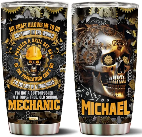 Vista 10 de Regalos personalizados para hombres, taza de viaje aislada de acero inoxidable de 20 onzas, taza de café, botella de agua, regalo para marido, hijo