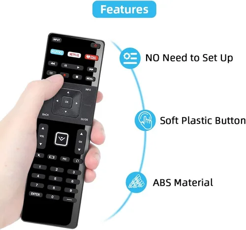 Vista 4 de Reemplazo de control remoto UNOCAR para Vizio Smart TV Remote XRT-122 y Vizio Smart TV 4K UHD HDR HDTV SmartCast Internet D E Series LED LCD 24 28