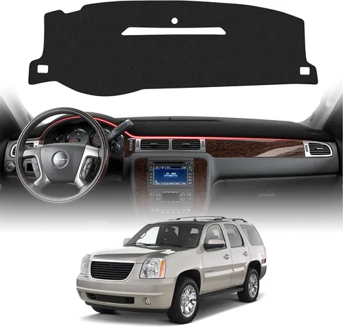 Vista 73 de CARTIST Cubierta negra para salpicadero para Toyota Solara 2004-2008, antideslizante, antirreflejo, protección UV, tapete interior de primera calidad