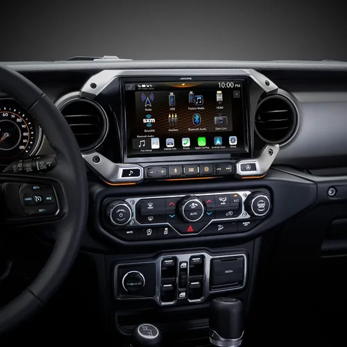 Vista 5 de Alpine Receptor multimedia i509-WRA-JL de 9 pulgadas compatible con Jeep Wrangler 2018 y Gladiator 2020 en adelante