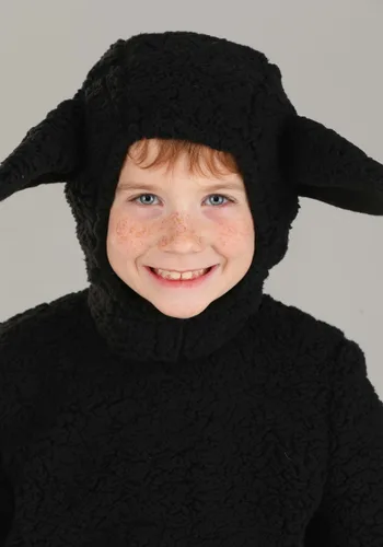 Vista 3 de Disfraz de Oveja Negra para Niños Multicolor