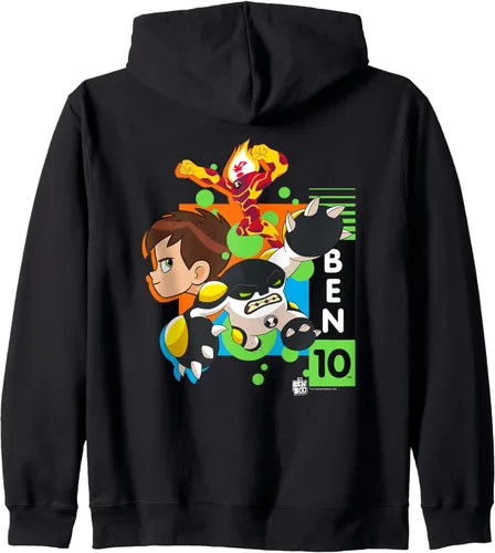 Vista 2 de Ben 10 The Vibe - Sudadera con capucha con cremallera