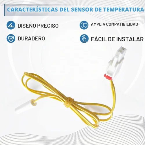 Vista 5 de Sensor de temperatura DA32-10104N de Seentech funciona con refrigerador Sam-Sung; reemplaza a números de pieza: 114002, DA32-10104V