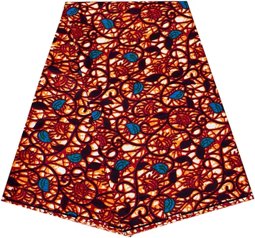 Vista 21 de HollandaisWax Tela africana 6 yarda impresa tela africana Ankara tela de cera para vestido de fiesta 6681NEWa