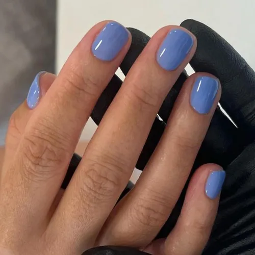 Vista 16 de Uñas postizas cuadradas a presión, uñas postizas cortas de cobertura completa, uñas postizas aurora, uñas acrílicas brillantes con pegamento, uñas 2