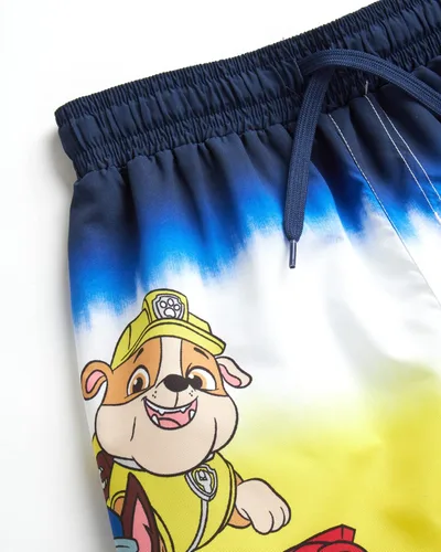 Vista 3 de Nickelodeon Paw Patrol - Traje de baño para niños Chase, Marshall, Rubble Traje de baño para niños UPF 50+ para niños (2T-7)