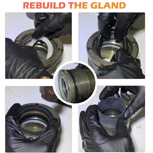 Vista 6 de Kit de sello de máquina completa para caja 580E 580SE 580SD, Boakhoe cargador cubo cilindros hidráulicos kit de sello de repuesto G109456*2+G109417*