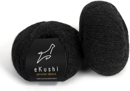 Vista 52 de 100% Hilo de Alpaca Baby para Tejer y Ganchillo - 1 Cono de Hilo Premium DK - Ligero, Hipoalergénico y Térmico Hecho en Perú - Ideal para Proyectos
