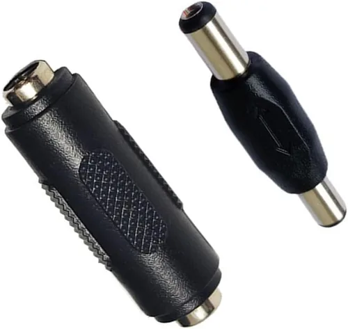 Vista 5 de Adaptador de conector de corriente CC de 10 unidades, 0.217 x 0.083 in, enchufe macho a macho, enchufe hembra a hembra para cámara de seguridad