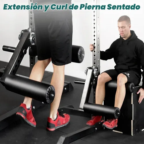Vista 6 de Extensión de piernas ajustable y accesorio para máquina de sentadillas - Carga máxima de 600 libras