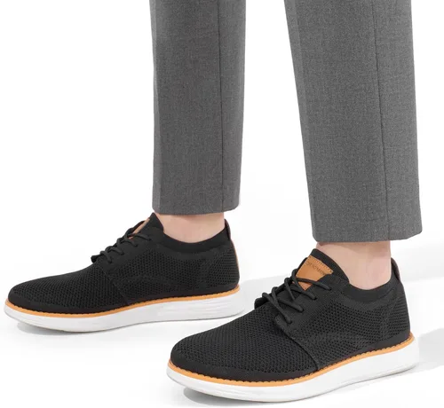 Vista 6 de Bruno Marc Zapatillas de malla para hombre Oxfords ligeras