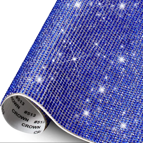 Vista 21 de Outus 12000 Piezas Lámina de Pedrería Brillante Calcomanía de Pedrería DIY para Decoración de Automóvil Calcomanía Autoadhesiva de Gemas de Cristal