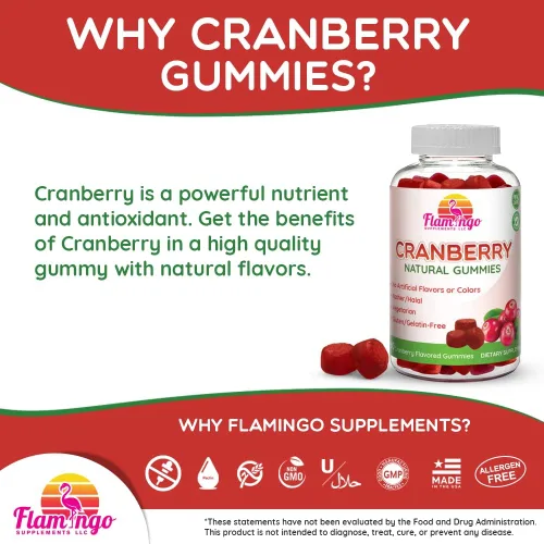 Vista 4 de Suplemento de goma de arándano para mujeres, hombres y niños. 1000 mg, vegano, vegetariano, sin gluten, gelatina ni OMG. Kosher y halal. 60