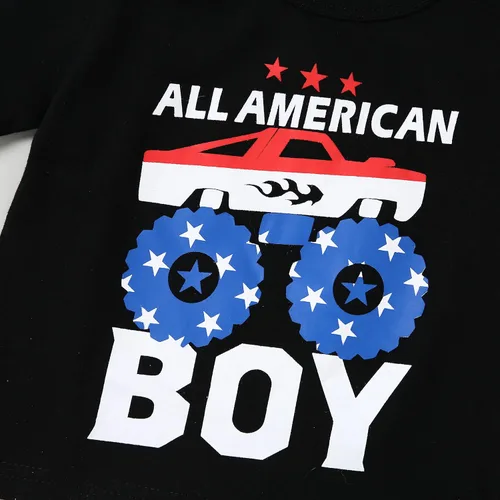 Vista 5 de YALLET Ropa para niños pequeños de 1 a 5 años, camiseta de manga corta y jeans rasgados de 12, 18, 24 meses, conjunto de pantalones para bebé