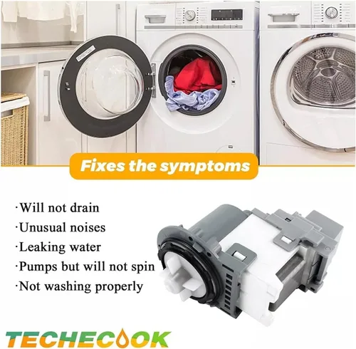 Vista 5 de Washing Machine Drain Pump Motor BISM1 DC31-00178A DC31-00187A, Compatible With Samsung, Washing Machine Replacement Part DC31-00178D B35-3A
