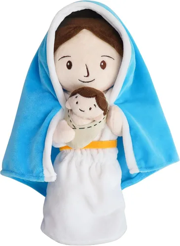 Vista 11 de Yelakey Muñeco de peluche de Jesús marrón de 11.8 pulgadas, guardián, bautizo, peluche, juguete de Salvador, regalos para la iglesia, escuela