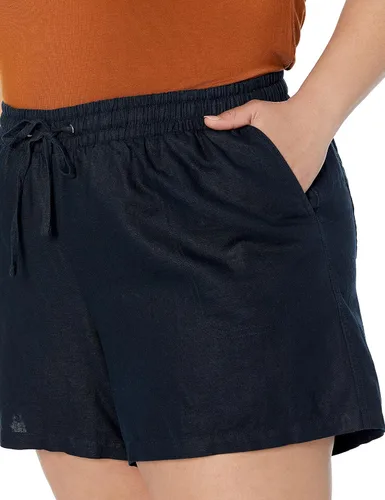 Vista 6 de Tienda Essentials Pantalón corto de lino con cordón de 5 pulgadas