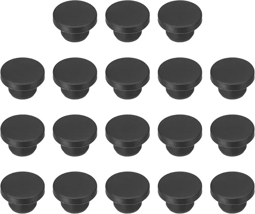 Vista 198 de MECCANIXITY - Tapones de silicona en forma de T (26mm, 1 pulgada de diámetro), color negro