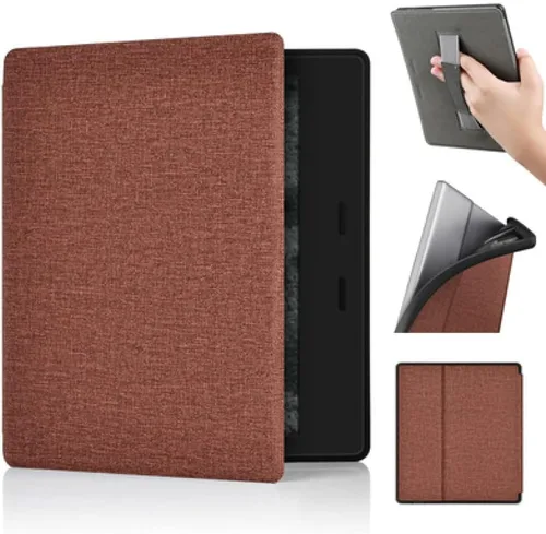 Vista 14 de Funda para Kindle Oasis de 7 pulgadas, 10ª generación, versión 2019 [modelo No: S8IN40] con correa de mano y apagado y encendido automático, fundas