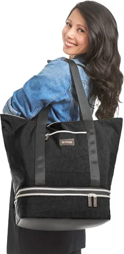 Vista 6 de Biaggi Carry Cubes la bolsa de viaje definitiva con cubo de embalaje de zapatos extraíble - Organiza tus artículos esenciales con facilidad!