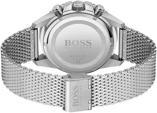 Vista 3 de Jefe - Reloj de cuarzo para hombre con correa de acero inoxidable, color plateado, 22 (modelo 1513904)