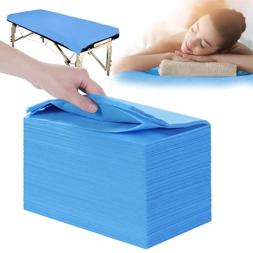 Vista 15 de Sábanas desechables 100 piezas 31" x 71" Sábanas para mesa de masaje de tela no tejida Funda para cama de SPA transpirable para masaje, belleza