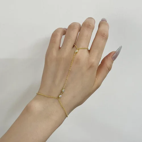 Vista 130 de Pulsera de plata de ley 925 para mujer, pulsera de mano para mujer, pulseras esclavas de 7 a 9 pulgadas ajustable