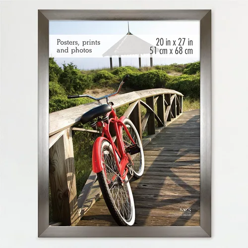 Vista 48 de MCS Marco para póster con estilo de museo, 11 x 17 pulgadas, madera de granero, vertical y horizontal, para colgar en la pared, marco grande
