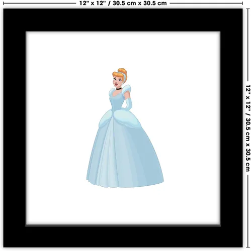Vista 7 de Trends International Gallery Pops Disney Princess - Póster de pared de Cenicienta, 12 x 12 pulgadas, versión enmarcada en negro