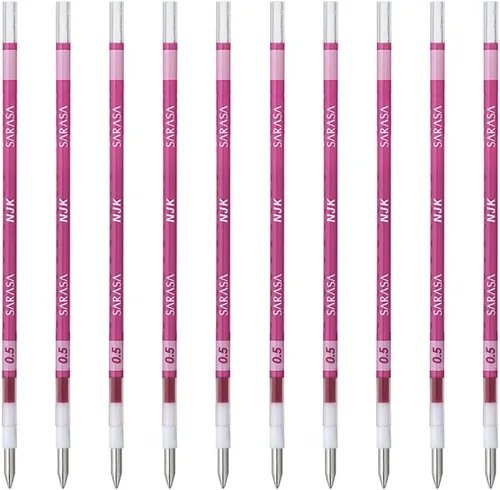 Vista 14 de Zebra BRNJK5BK - Recambio para bolígrafo, Sarasa, NJK-0.5, negro, 10