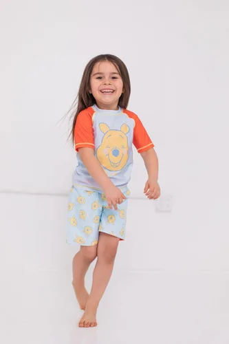 Vista 2 de Disney Winnie The Pooh - Traje de baño tipo raglán, sin botones, con protección contra erupciones