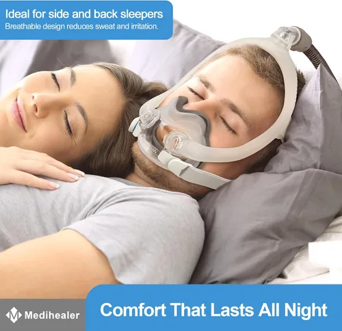 Vista 7 de Medihealer Cojín F30i mejorado para máscara Airfit F30i (S), incluye 2 innovadores cojines de espuma suave al tacto para Airfit F30i, suministros