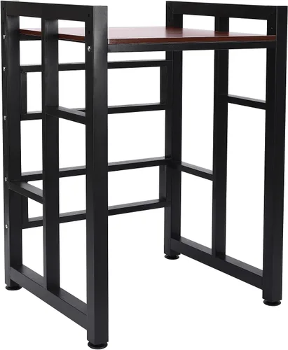 Vista 4 de Soporte apilable para lavadora y secadora, estantes resistentes para lavadora y secadora con estante ajustable, capacidad de peso de 418.9 libras