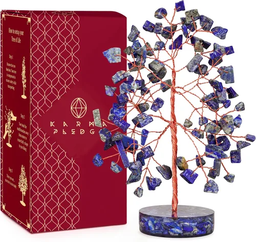 Vista 10 de Árbol de la vida de cristal para decoración del hogar y la oficina, regalos para mujeres, piedras curativas de amazonita de chakra, árbol bonsái