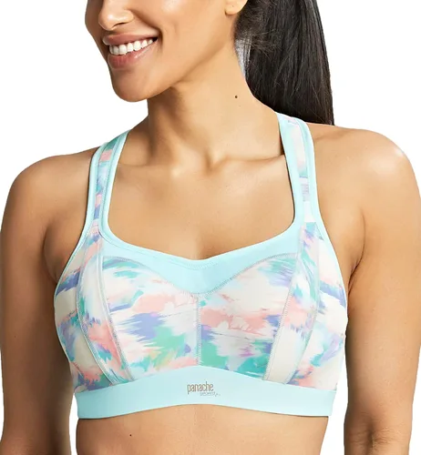 Vista 2 de Panache - Sujetador deportivo con aros para mujer Abstracto