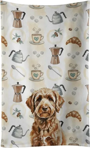 Vista 287 de Caroline's Treasures Afghan Hound - Toalla de cocina para barra de café, terciopelo frontal y lazo de algodón, lavable a máquina Sabueso afgano