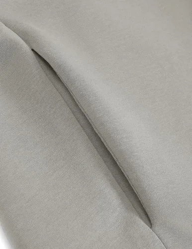 Vista 6 de Aelfric Eden Sudadera de cuello alto falso con hombros descubiertos para Gris Stone