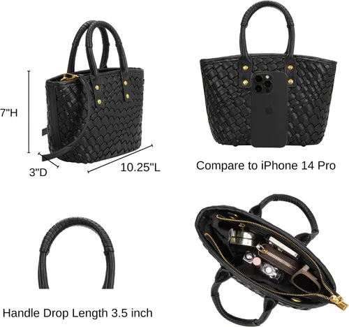 Vista 5 de Melie Bianco Bolso Maddy hecho a mano Bolso de cuero vegano reciclado Bolso pequeño de lujo y bolso cruzado
