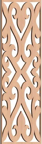 Vista 37 de Keene Paneles de pared decorativos de madera con calado, 9 3/8 pulgadas de ancho x 24 3/8 pulgadas de alto x 1/4 de alto, abedul Birch