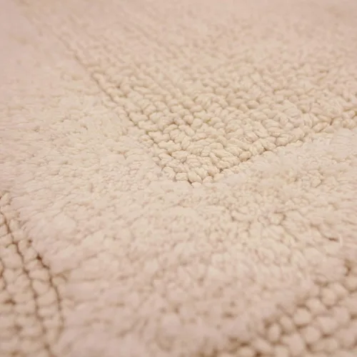 Vista 4 de French Connection Stonewash - Alfombra de baño de mezcla de algodón, 20 x 34 pulgadas, color marfil