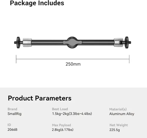 Vista 9 de SmallRig Brazo articulado (9.8in) 2066B