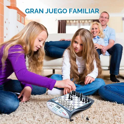 Vista 7 de Juego de ajedrez electrónico con sistema de enseñanza de voz, juego de ajedrez magnético para computadora, gran socio para principiantes y jugadores